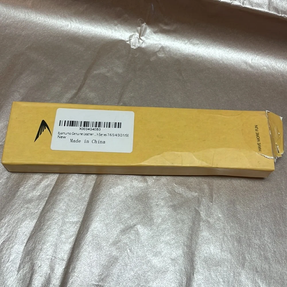 NIB Eyamumo Genuine Leather Smart Watch Buckle Band Compatible With Series 1-7